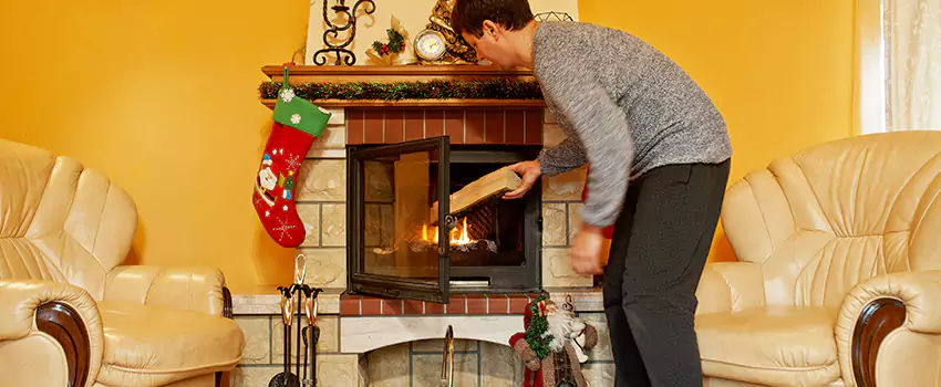 Rusted Metal Fireplace Restoration in Butte, Montana